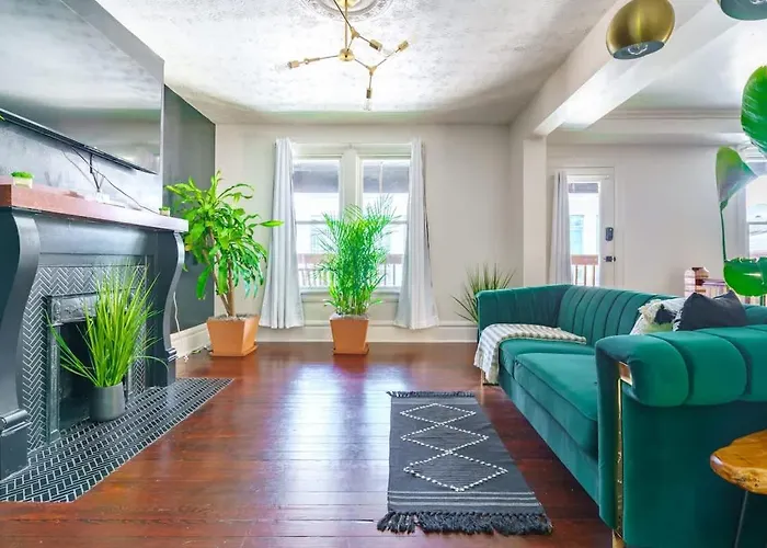 Jungle Casa By Jungle House Walkable To High Street Near Nationwide Arena Convention Center & Osu Private Parking Downtown & Short