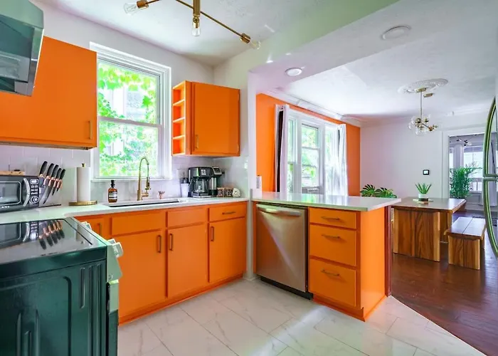 Jungle Casa By Jungle House Walkable To High Street Near Nationwide Arena Convention Center & Osu Private Parking Downtown & Short *